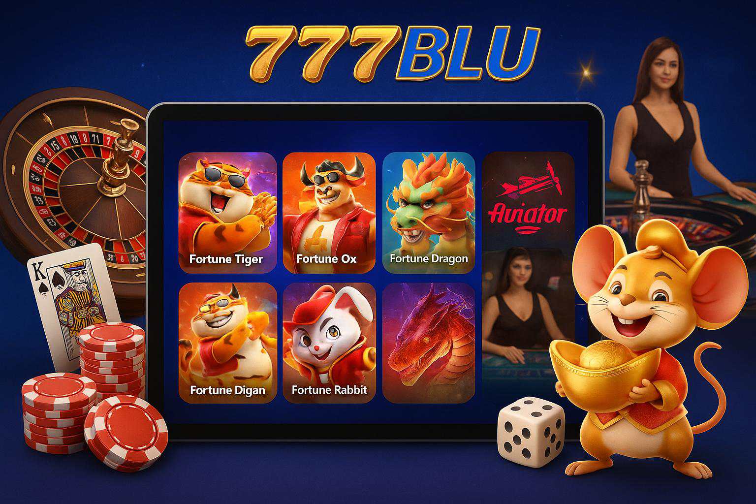 Jogos de cassino online inovadores e emocionantes na 777BLU