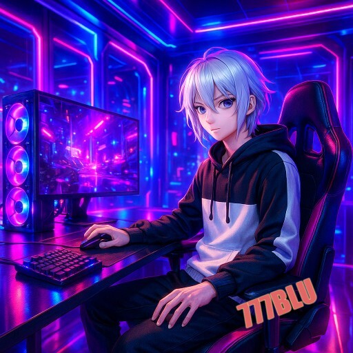 Imagem promocional da 777BLU mostrando a plataforma e suas vantagens