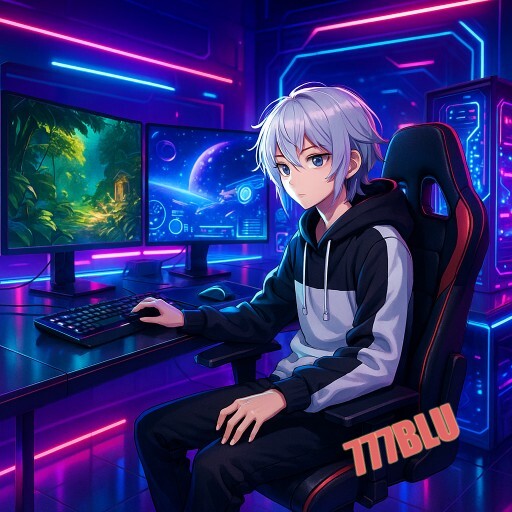 Imagem promocional da 777BLU mostrando a plataforma e suas vantagens