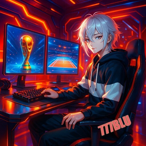 Imagem promocional da 777BLU mostrando a plataforma e suas vantagens