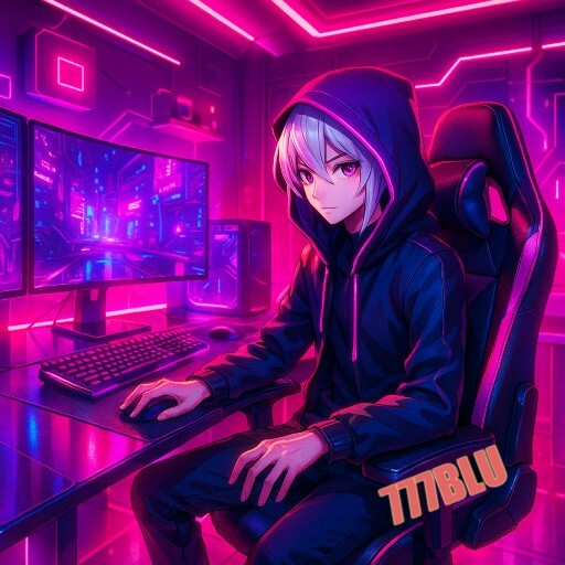 Imagem promocional da 777BLU destacando segurança reforçada e atualizações frequentes de jogos