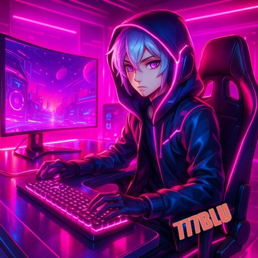 Imagem promocional da 777BLU mostrando a plataforma e suas vantagens