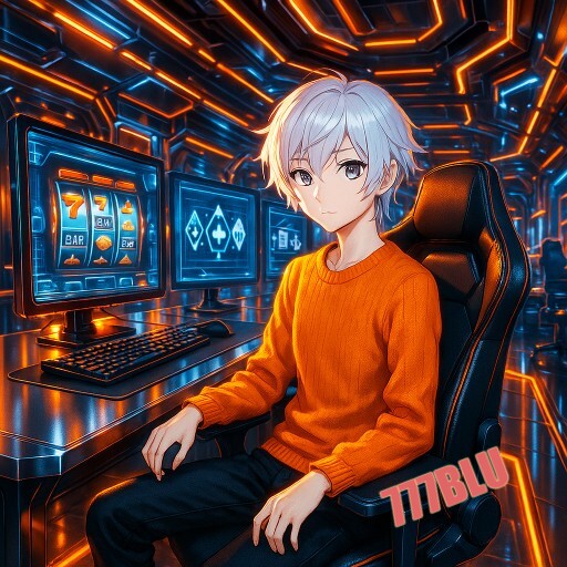 Imagem promocional da 777BLU mostrando a plataforma e suas vantagens