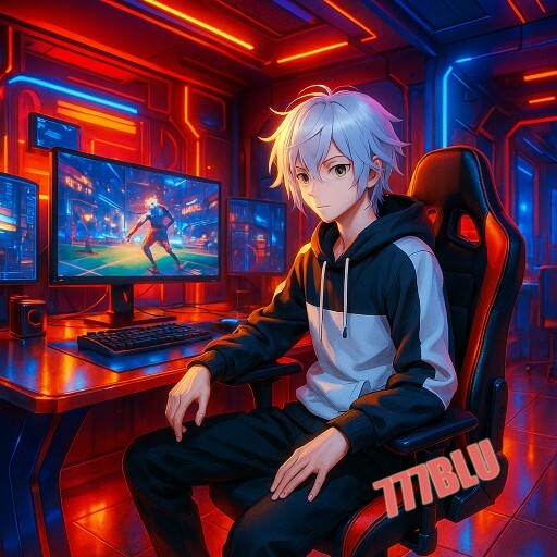 Imagem promocional da 777BLU mostrando a plataforma e suas vantagens